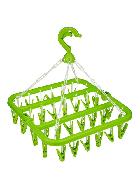 Drying Socks Folding Underwear Rack Hanger Green 24 x 32cm