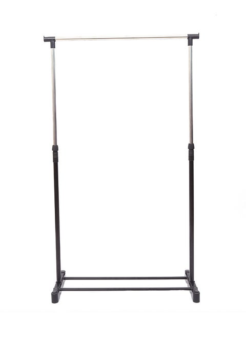 Foldable Single Pole Cloth Drying Rack Black 160 x 135cm
