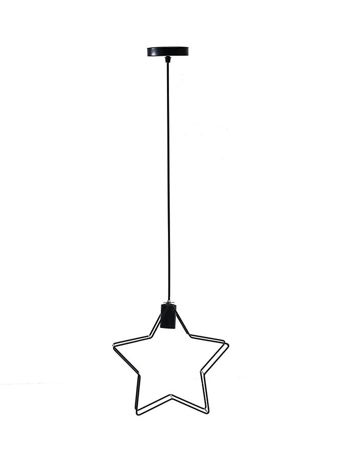 مصباح LED للسقف بتصميم نجمة أسود 30 x 30سم - Image 1