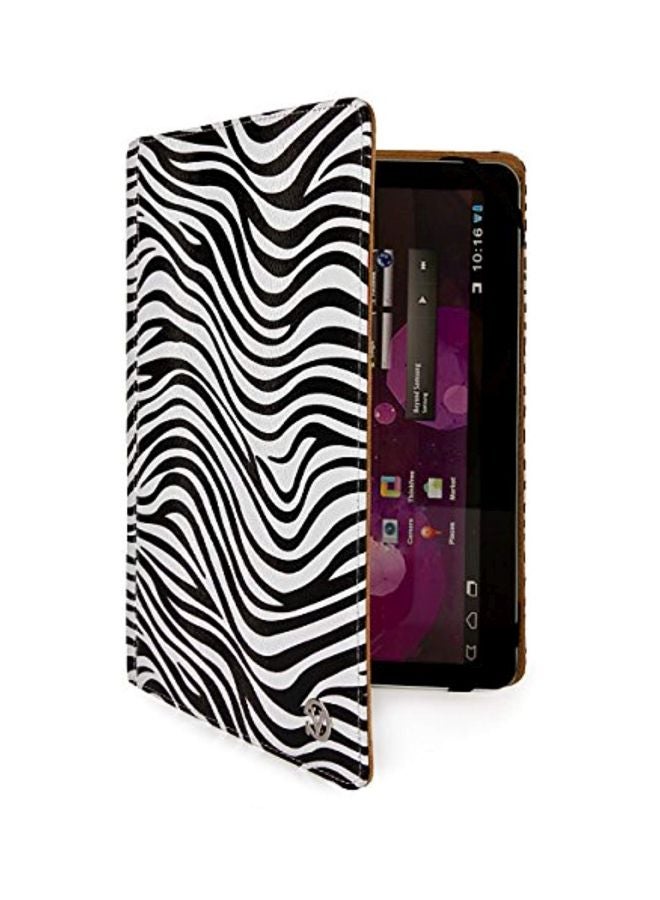 VanGoddy - Protective Flip Cover For Archos 8/9.4-Inch Tablet Zebra - Image 1