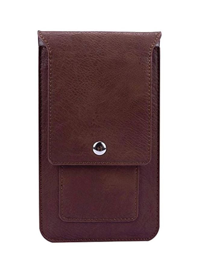 BestPriceCenter Protective Wallet Case Cover For Vivo V5s/Y55s/V5 Plus Brown  - Image 1