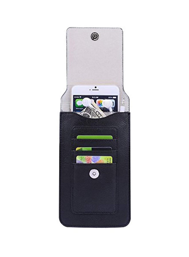 BestPriceCenter Wallet Case Cover For ZTE Cell Phone Black  - Image 3