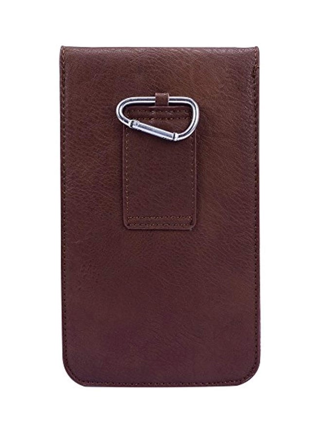 BestPriceCenter Protective Holster Pouch With Belt Clip Brown  - Image 2