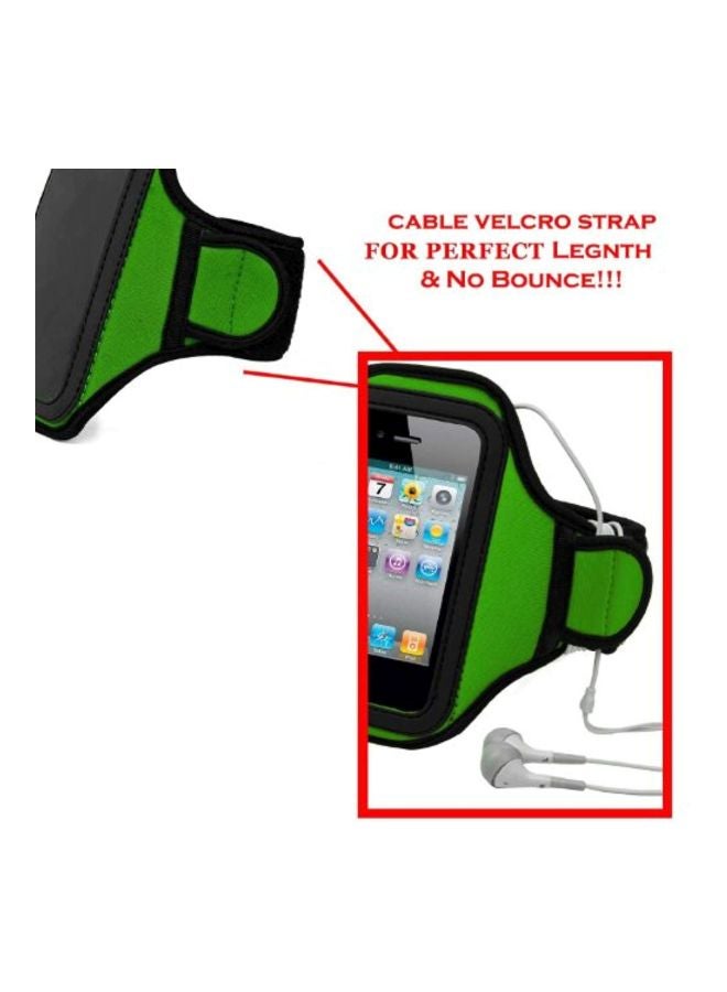 VanGoddy - Protective Armband For LG Google Nexus 5 Green/Black - Image 1