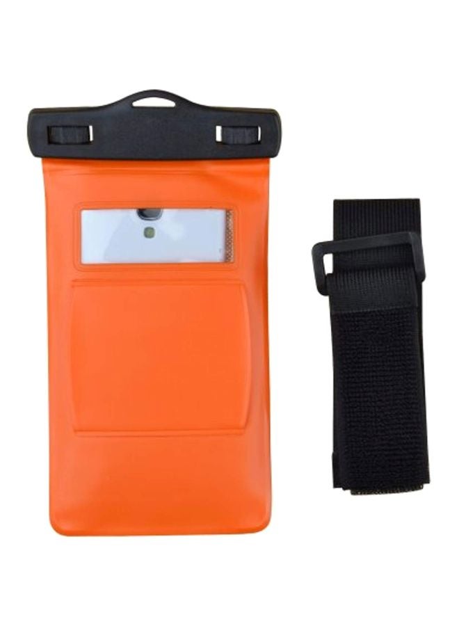 Sumaccn Protective Armband Pouch For Samsung With Headphones Orange/Black/Pink - Image 1