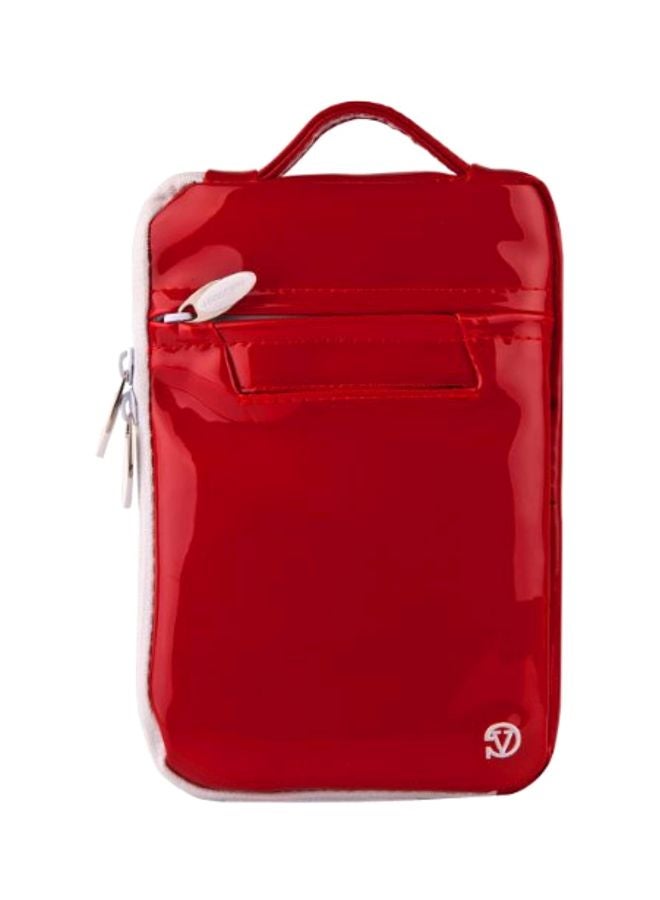 VanGoddy - Hydei Patent Leather Carrying Case For Hisense Sero 8 / Sero 7 Pro/Sero LT Tablet Red - Image 1