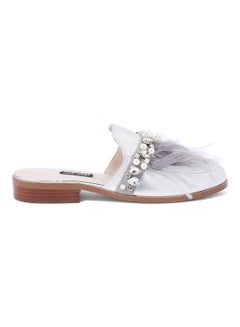 NINE WEST Jarae Mules Silver  - Image 1