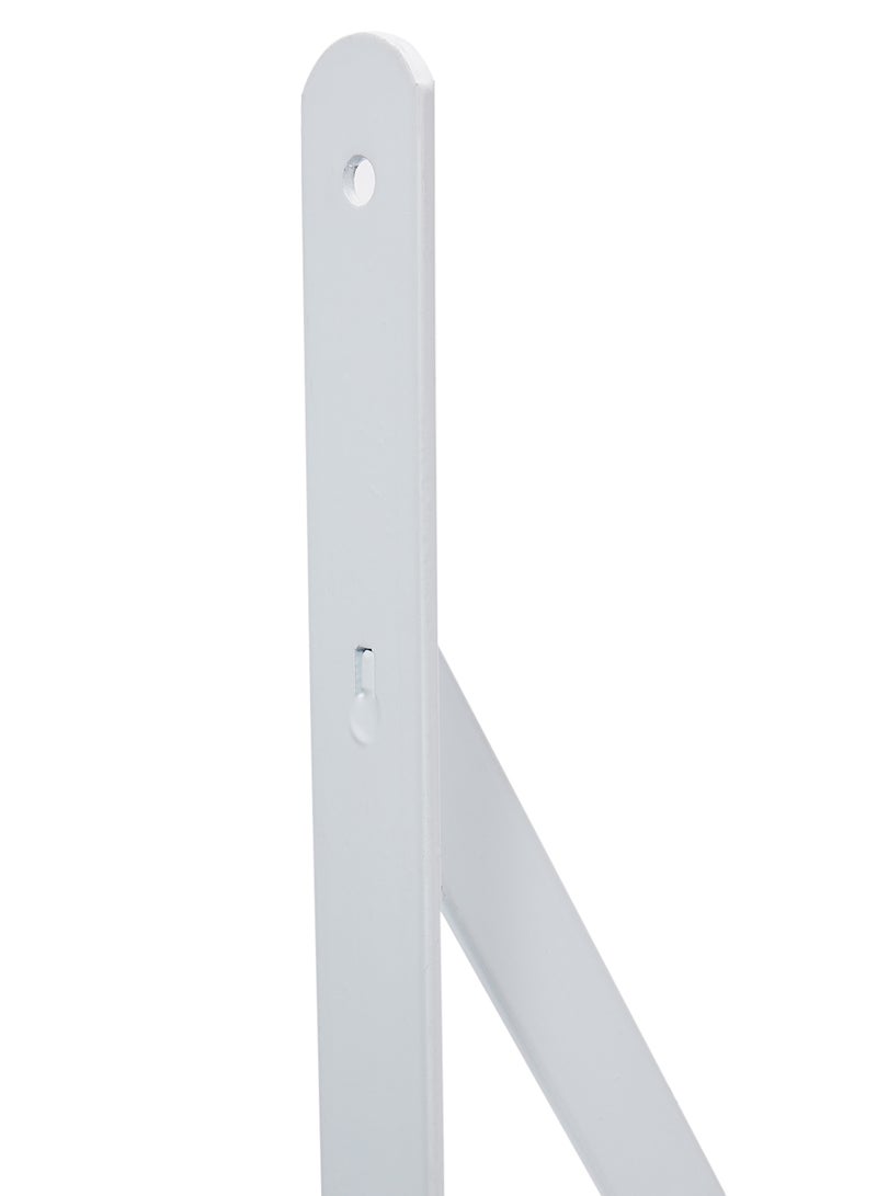 Metallic Shelf Bracket White 33x50x3centimeter