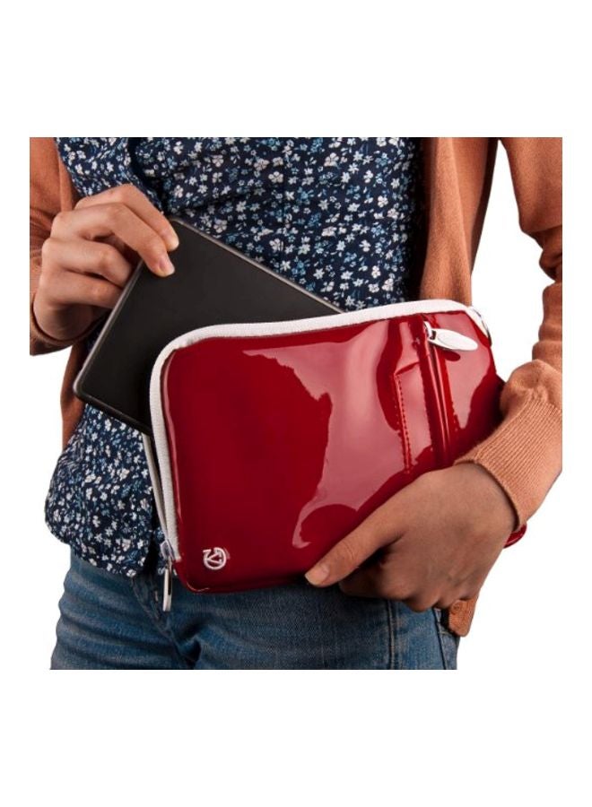 VanGoddy - Hydei Patent Leather Carrying Case For Hisense Sero 8 / Sero 7 Pro/Sero LT Tablet Red - Image 1