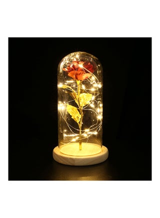 مصباح LED بتصميم ورود أحمر 26.5 x 13.5 x 13.5سم - v1559206261/N25752835A_1