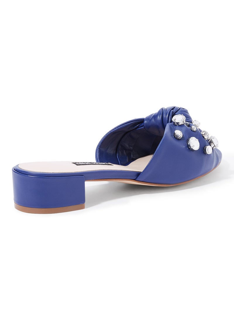 NINE WEST - Rance Mules Blue - Image 1