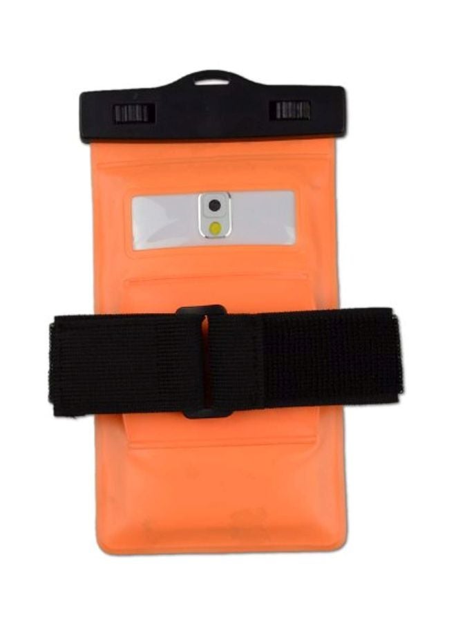 Sumaccn Protective Armband Pouch For Samsung With Headphones Orange/Black/Pink - Image 4