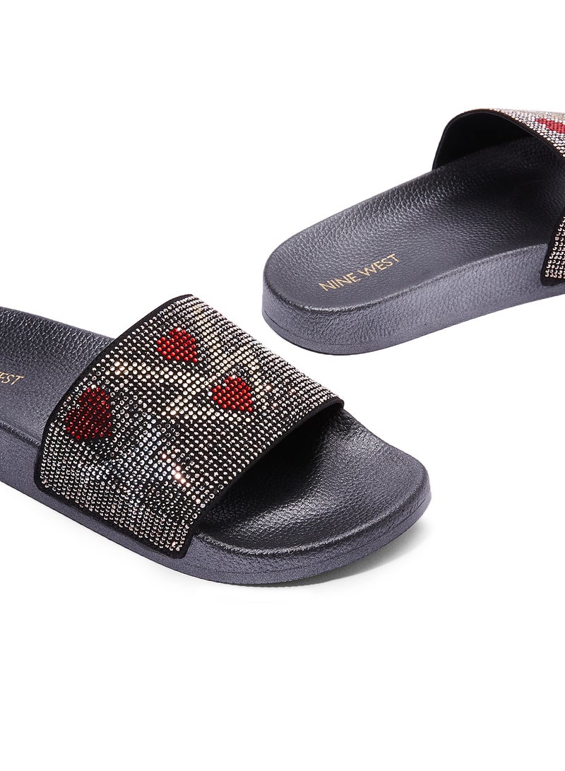 NINE WEST - Irllylikeu Slide Sandals Black - Image 1