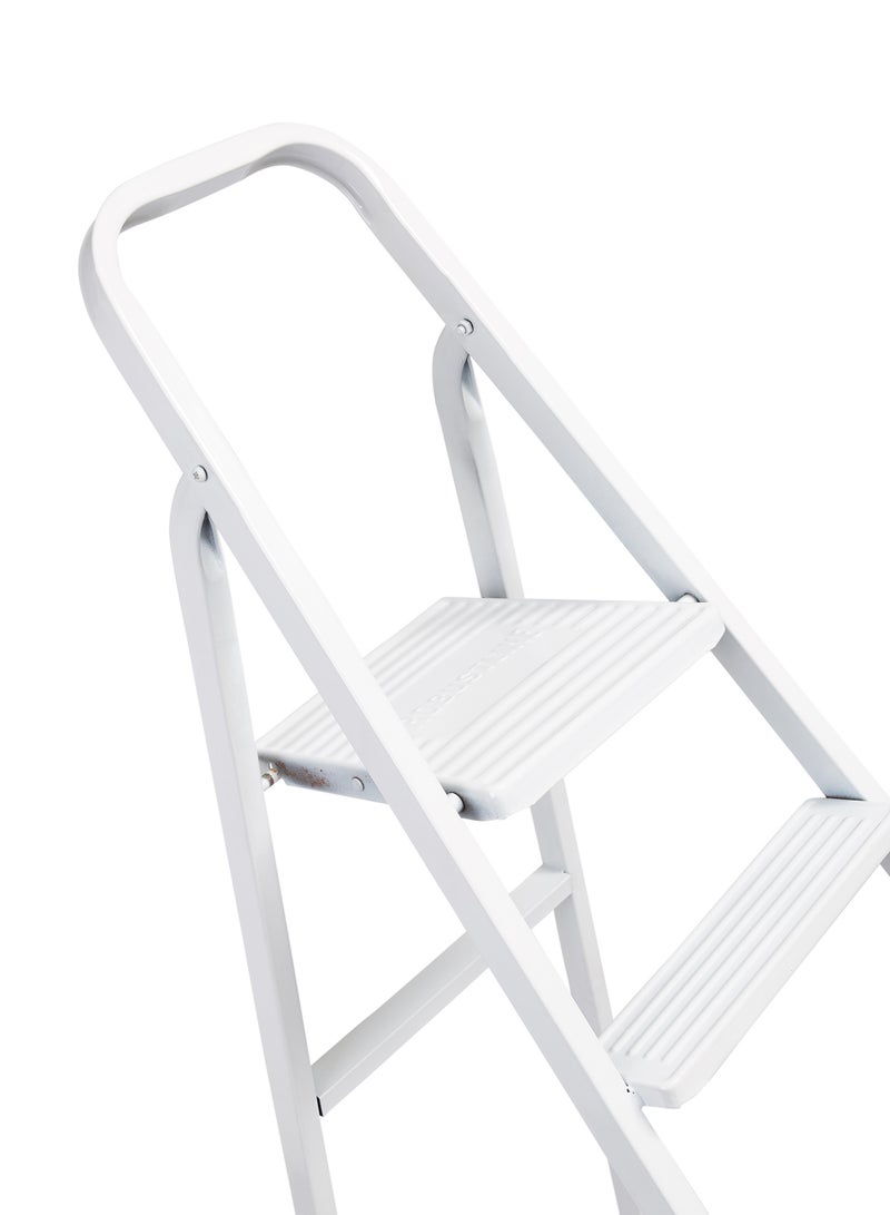 ROBUSTLINE - 6 Step Steel Ladder White - Image 1