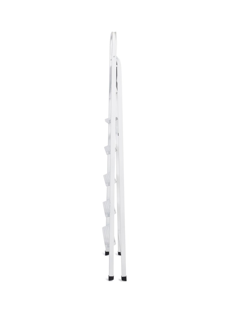 ROBUSTLINE - 6 Step Steel Ladder White - Image 1