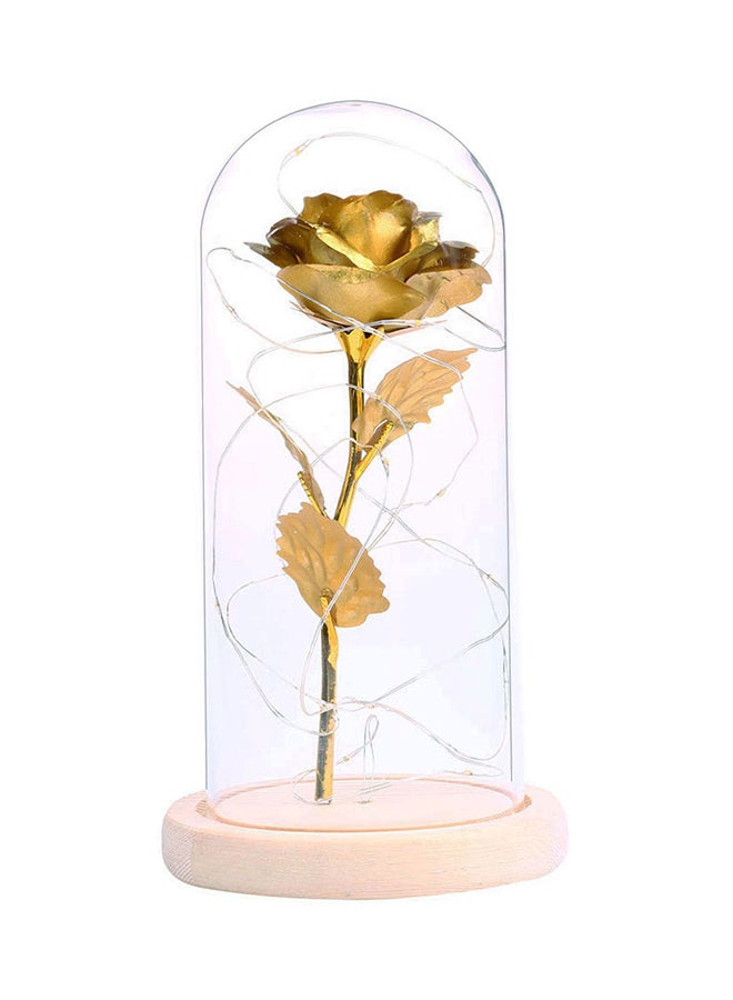 Generic Rose Flowers LED Light Gold 26.5 x 13.5 x 13.5cm 