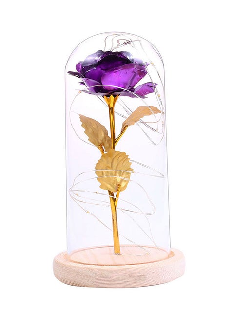 Rose Flowers LED Light Purple 26.5 x 13.5 x 13.5cm
