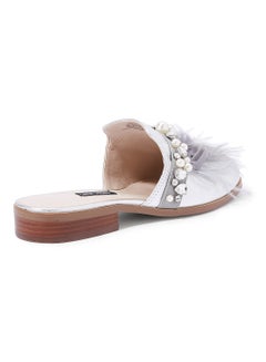 NINE WEST Jarae Mules Silver  - Image 2