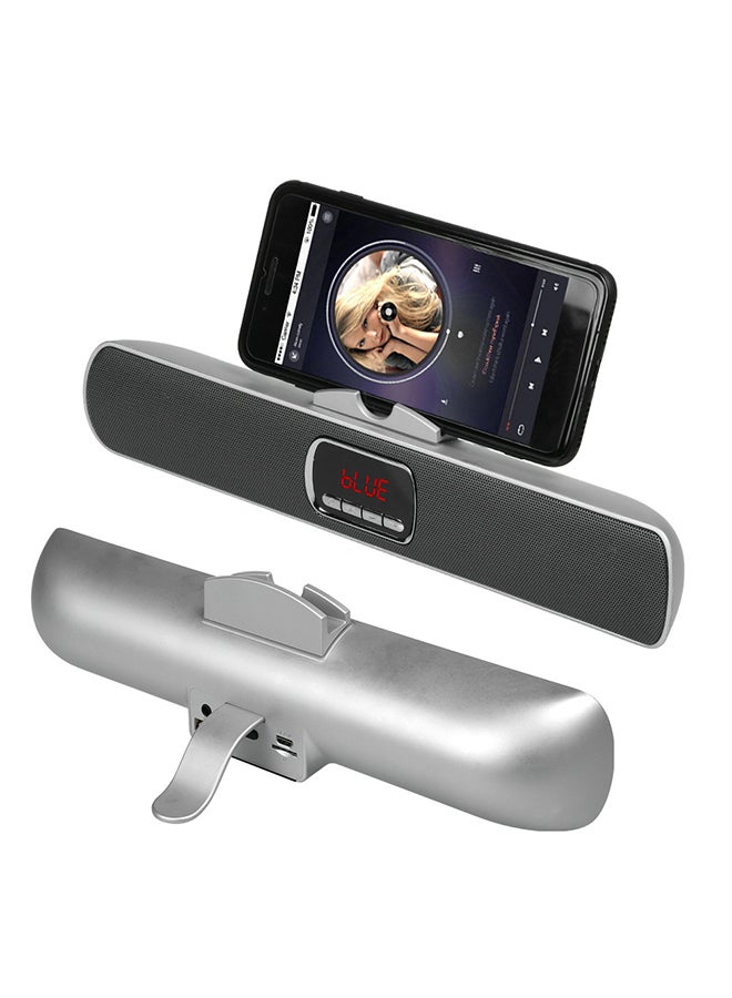 Stereo Wireless Bluetooth Speaker V5673 Silver  - Image 3