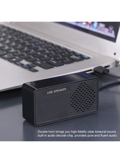 Generic Computer USB Speaker Black  - Image 3