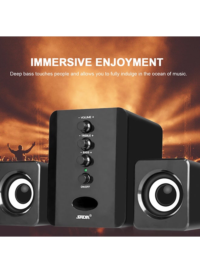 SADA Portable USB Speaker V4281 Black - Image 3
