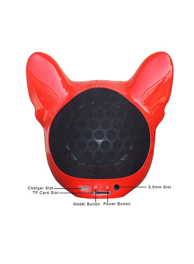 Wireless Bulldog Speaker Red/Black - Image 3
