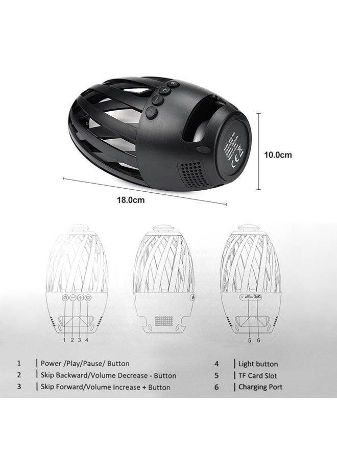 Wireless Bluetooth 4.2 Speaker V3762 Black  - Image 4