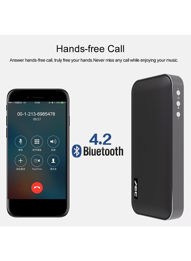 ايه اي سي مكبر صوت بلوتوث 4.2 مضاد للماء بصوت جهير فائق V2976 أسود - Image 3