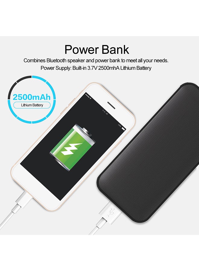 ايه اي سي مكبر صوت بلوتوث 4.2 مضاد للماء بصوت جهير فائق V2976 أسود - Image 4