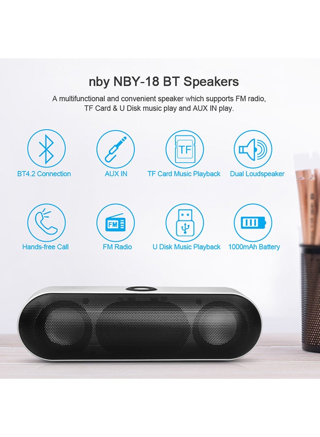 Bluetooth Speakers With Built-In Microphone Black