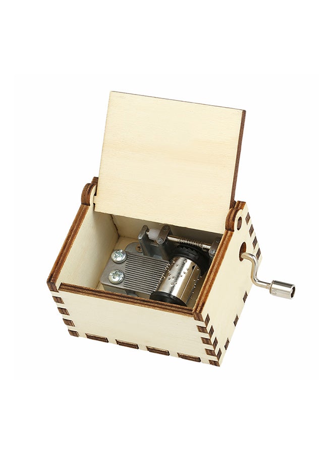 Vintage Wooden Theme Song Music Case Beige  - Image 4
