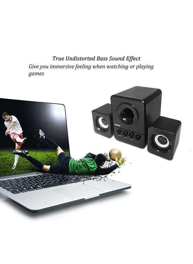 SADA Bass Stereo Computer Speaker V3816 Black - Image 3