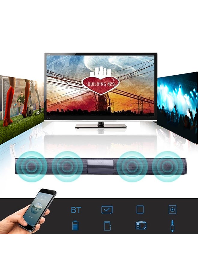 Wireless Bluetooth Soundbar Speaker V4202 Black  - Image 4