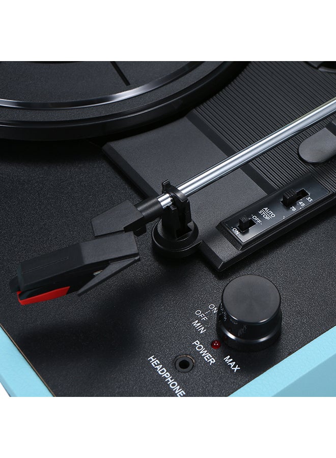 Generic - Vintage Phonograph Record Player V5781 Blue/Black - Image 1