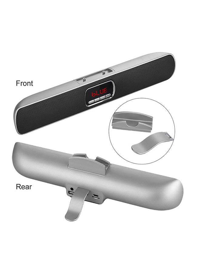 Stereo Wireless Bluetooth Speaker V5673 Silver  - Image 2