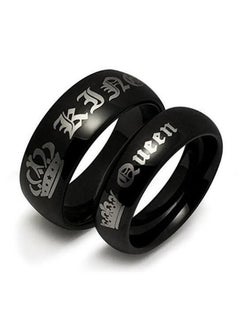 Znworld Stainless Steel "King Queen" Promise Ring  - Image 2