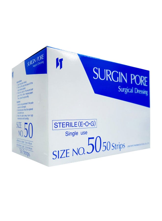 SURGIN PORE 50-Piece Sterile Surgical Dressing 