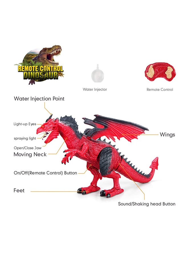 T-Rex Dinosaur Fire Dragon Figure With Remote Control - Image 3