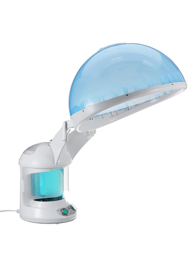 2-In-1 Portable Mini Facial Cum Hair Steamer White/Blue 2160grams - Image 1
