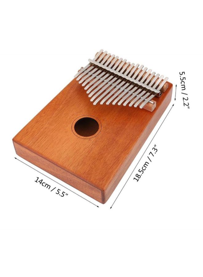 يونيك بيانو كاليمبا المحمول بعدد 17 مفتاح مصنوع من خشب الماهوغاني يعمل بالإبهام - Image 3