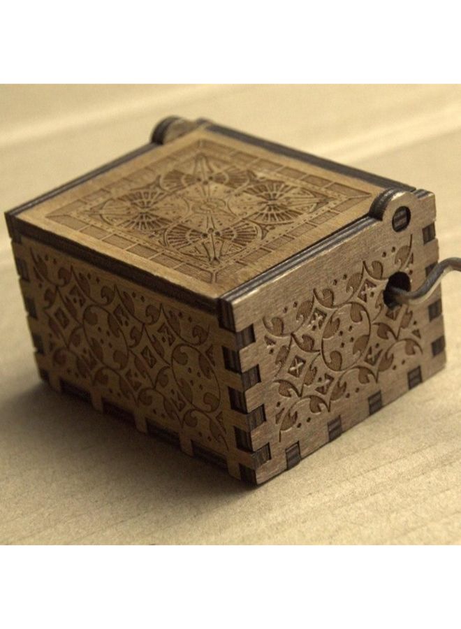 يونيك صندوق موسيقي كلاسيكي صغير بذراع تدوير مستوحى من فيلم Beauty And The Beast - Image 3