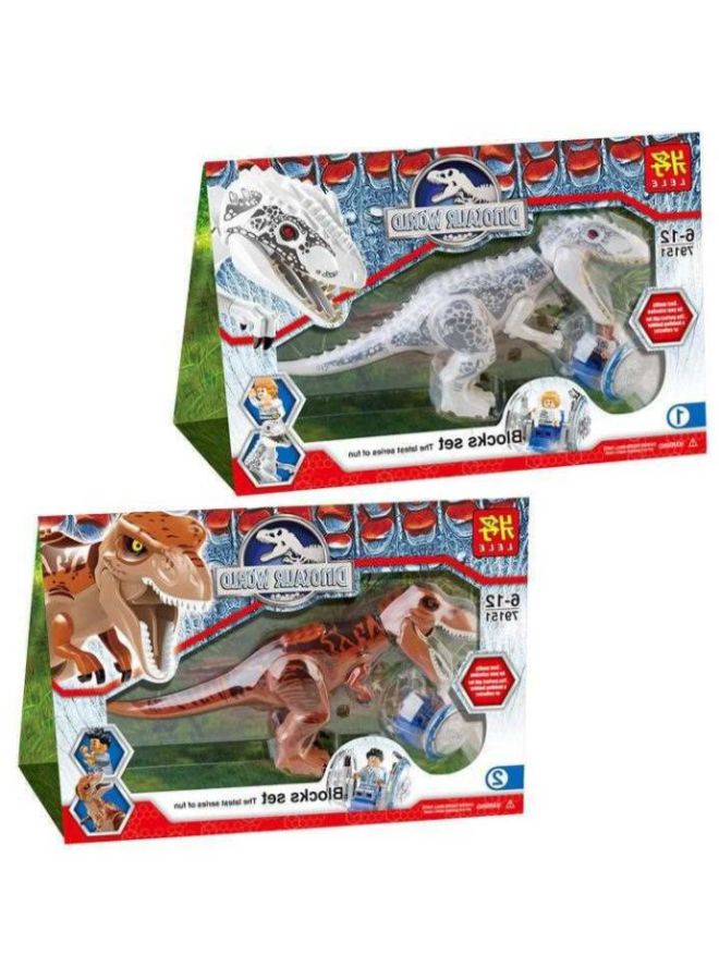 يونيك لعبة ديناصور جوراسيك مكونة من قطعتين - Image 2