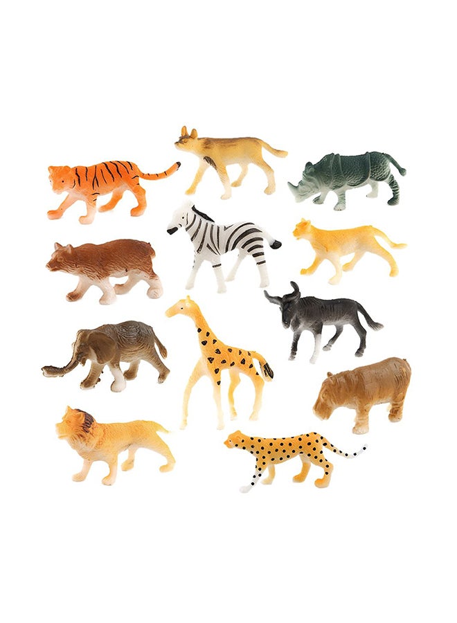 يونيك طقم حيوانات صغيرة من الفينيل مكون من 12 قطعة - Image 1