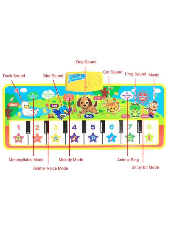 يونيك بساط لتعليم العزف على البيانو 73x28سم - Image 2