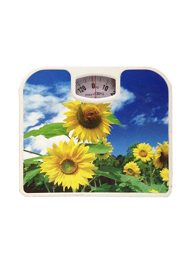 Generic Mechanical Health Bathroom Weighing Scale Blue/Yellow 