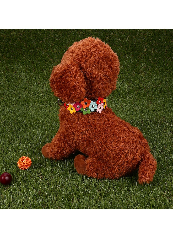 Adjustable Leather PU Pet Collar Multicolour 12 x 4 x 3centimeter - Image 2