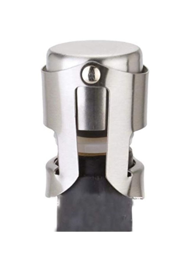 Shiatsu Cork With Tie Plug Bung Wine Stopper Silver - Image 2