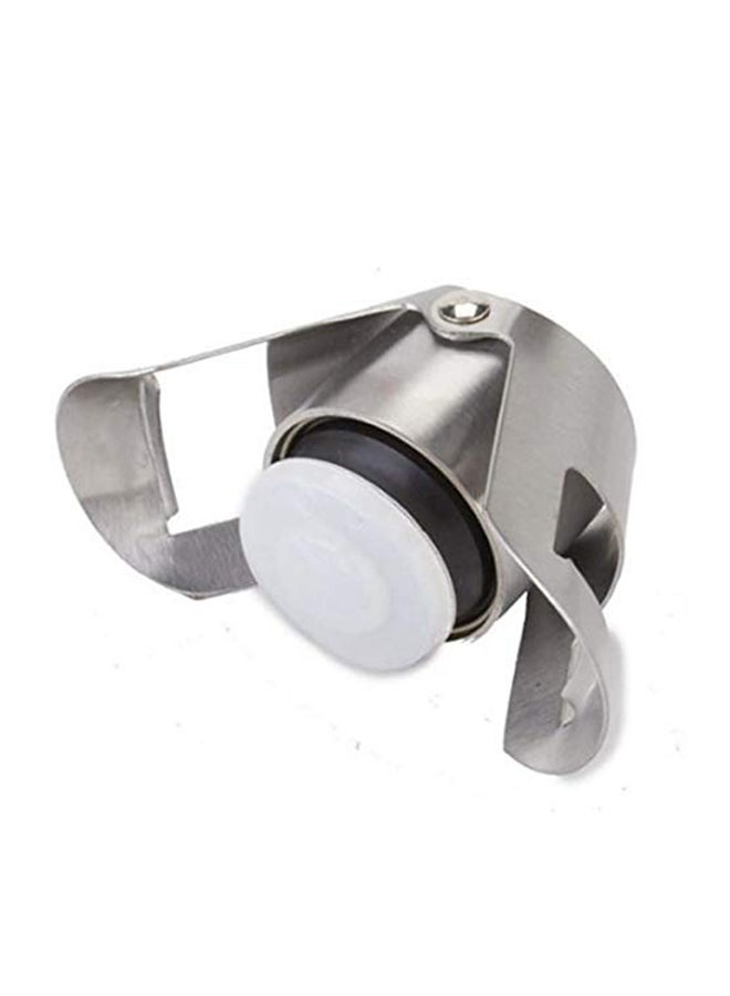 Shiatsu Cork With Tie Plug Bung Wine Stopper Silver - Image 1