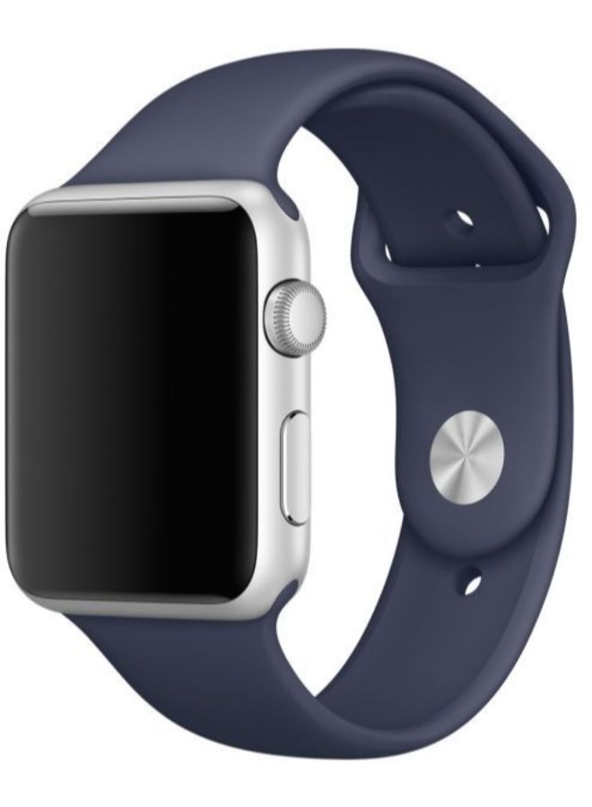 Generic - Silicone Strap Band For Apple Watch Navy Blue - Image 1