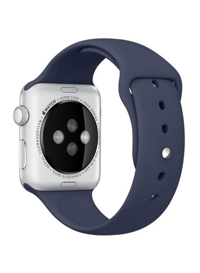 Generic - Silicone Strap Band For Apple Watch Navy Blue - Image 1